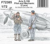 CMK[CMK F72385]1/72 アビア S-199 パイロット & 整備兵