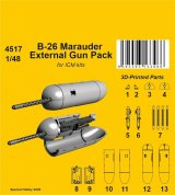 CMK[CMK4517]1/48 B-26 マローダー ガンパック(開・閉状態 x 各2入) (ICM用)