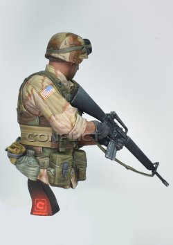画像4: コンフリクト・ミニチュアズ[CM-B01]1/16バスト 現用 アメリカ陸軍 第75レンジャー連隊の兵士 モガディシュ、ソマリア1993