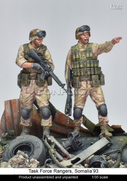 画像1: コンフリクト・ミニチュアズ[CM-C03]1/35 現用 アメリカ タスク・フォース・レンジャーセット ソマリア1993(2体入)