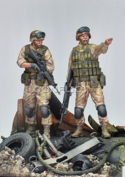 画像3: コンフリクト・ミニチュアズ[CM-C03]1/35 現用 アメリカ タスク・フォース・レンジャーセット ソマリア1993(2体入)