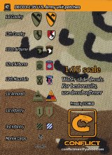 コンフリクト・ミニチュアズ[CM-DEC03]1/35 現用 アメリカ陸軍部隊章セット
