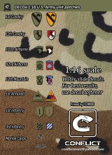 コンフリクト・ミニチュアズ[CM-DEC04]1/16 現用 アメリカ陸軍部隊章セット