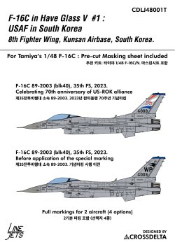 画像1: Crossdelta[CDLJ48001T]1/48 F-16C HAVE GLASS #1