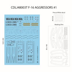 画像1: Crossdelta[CDLJ48003T]1/48 現用 アメリカ F-16アグレッサーズ＃1：第57作戦群第64アグレッサー飛行隊 ネリス空軍基地