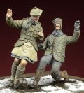 D-Day miniature studio[DD35045］ 1/35  1914年 奇跡の休戦 クリスマスにサッカーに興じる英独兵