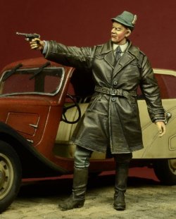 画像3: D-Day miniature studio[DD35054］ 1/35 WWII独 親衛隊諜報部将校(私服姿)