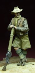 D-Day miniature studio[DD35060］1/35 WWII英 LRDG 兵士 /w ルイス機関銃 北アフリカ 1940-43