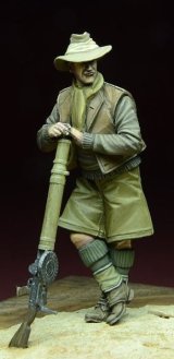 D-Day miniature studio[DD35060］1/35 WWII英 LRDG 兵士 /w ルイス機関銃 北アフリカ 1940-43