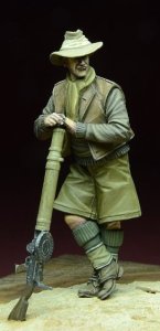 画像1: D-Day miniature studio[DD35060］1/35 WWII英 LRDG 兵士 /w ルイス機関銃 北アフリカ 1940-43 (1)