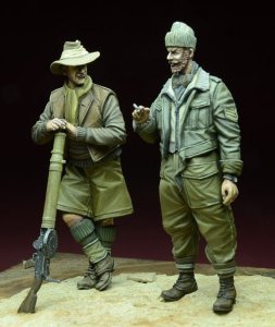 画像1: D-Day miniature studio[DD35061］1/35 WWII英 LRDG 兵士セット 北アフリカ 1940-43(2体セット) (1)