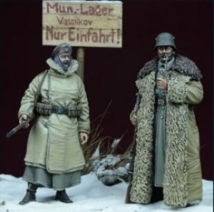 画像1: D-Day miniature studio[DD35064］1/35 ドイツ歩兵 冬季軍装 1914-18(2体セット) (1)