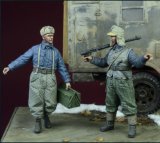 D-Day miniature studio[DD35070]  1/35 WWII独 空軍地上クルーセット(2体セット)(冬季軍装)1942-1945