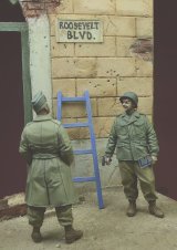 D-Day miniature studio[DD35079]1/35 WWII米 米兵2体セット "ルーズベルト大通り" ドイツ1945
