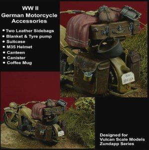 画像1: D-Day miniature studio［DD35081]1/35 WWII独 モーターバイクアクセサリーセット (1)