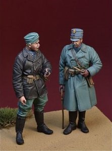画像1: D-Day miniature studio[DD35130]1/35 WWII蘭オランダ陸軍将校と下士官セット西部戦線オランダ1940 (1)