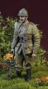 D-Day miniature studio[DD35136]1/35 WWIIベルギー陸軍歩兵 前を見据えるベルギー兵 1940年