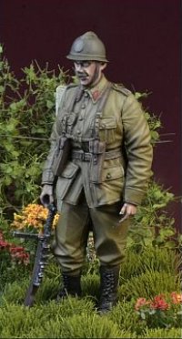 D-Day miniature studio[DD35136]1/35 WWIIベルギー陸軍歩兵 前を見据えるベルギー兵 1940年