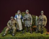 D-Day miniature studio[DD35138]1/35 WWII 「共に電撃戦に抗おう」ベルギー陸軍兵士とBEF兵士セット 1940年（4体セット）