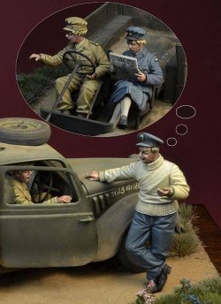 画像1: D-Day miniature studio[DD35142]1/35 WWII 英 バトルオブブリテン1940年(1)「戦争中の火遊び」3体セット