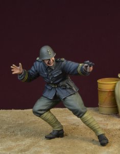 画像1: D-Day miniature studio［DD35148]1/35 WWIIブラックデビルズ 指揮を執るオランダ軍士官1940 (1)