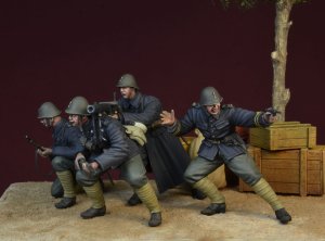 画像1: D-Day miniature studio［DD35154]1/35 WWII「デスワーゼデブルズ」(黒い悪魔)セット オランダ ロッテルダム1940 (1)