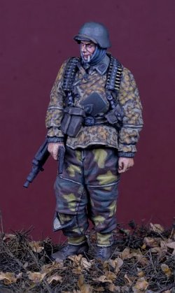 画像3: D-Day miniature studio[DD35206]1/35 WWII ドイツ武装親衛隊 MG42機関銃手 ハンセン戦闘団 アルデンヌ1944