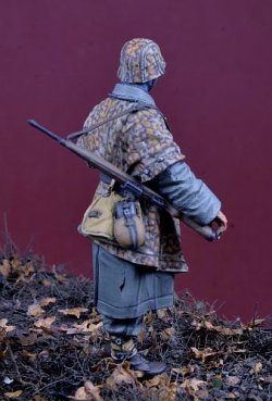 画像7: D-Day miniature studio[DD35207]1/35 WWII ドイツ武装親衛隊 迷彩ポンチョの兵士 ハンセン戦闘団 アルデンヌ1944