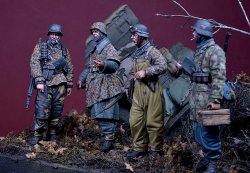 画像2: D-Day miniature studio[DD35212]1/35 WWII ドイツ武装親衛隊 「ポトー迎撃戦」セット ハンセン戦闘団 アルデンヌ1944(4体セット)