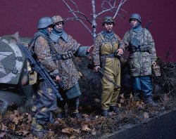画像3: D-Day miniature studio[DD35212]1/35 WWII ドイツ武装親衛隊 「ポトー迎撃戦」セット ハンセン戦闘団 アルデンヌ1944(4体セット)