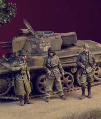 D-Day miniature studio[DD72005] 1/72 WWII ハンガリー軍兵士 1942-45(3体セット)