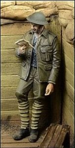 画像1: D-Day miniature studio[DD35035］ 1/35 WWI英 手紙を読む兵士 (1)