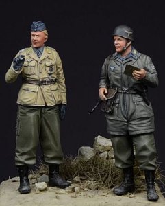 画像1: D-Day miniature studio[DD35003］ 1/35 WWII 独 降下猟兵2体セット クレタ1941 (1)