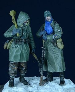 画像1: D-Day miniature studio［DD35006］ 1/35 WWII 独 武装親衛隊擲弾兵 2体セット 東部戦線1943-1945 (1)