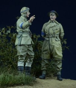 画像2: D-Day miniature studio[DD35012］ 1/35 WWII 英 伝令兵/憲兵 2体セット 1943-45