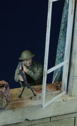 画像4: D-Day miniature studio[DD35019］ 1/35 WWII 英/英連邦歩兵 ブレン機銃手 射撃中 1943-45