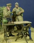 D-Day miniature studio［DD35095]1/35 WWII英 将校&伝令兵&司令部セット フランス1940(2体セット)