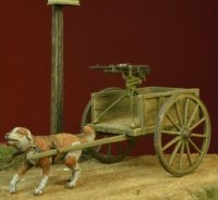 D-Day miniature studio[DD35106]1/35 WWI ベルギー ドッグカート /w オチキス機関銃