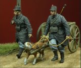 D-Day miniature studio[DD35107]1/35 WWI ベルギー ドッグカート /w オチキス機関銃&クルーセット 1914-15