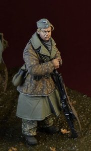 画像1: D-Day miniature studio［DD35159]1/35 WWII 独 武装SS MG42を持つ射撃手 アルデンヌ1944 (1)