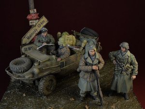 画像1: D-Day miniature studio［DD35162]1/35 WWII 独 武装SSビッグセット 前線待機 アルデンヌ1944 (1)