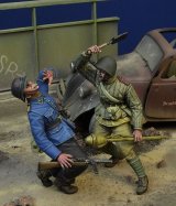 D-Day miniature studio[DD35173]1/35 WWII 独 露/ソ 接近戦となった独ソの兵 ベルリン1945 2体セット