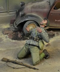 D-Day miniature studio[DD35177]1/35 WWII 露/ソ 撃たれたソ連歩兵 ベルリン1945