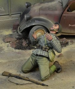 画像1: D-Day miniature studio［DD35177]1/35 WWII 露/ソ 撃たれたソ連歩兵 ベルリン1945