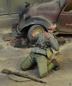 画像1: D-Day miniature studio［DD35177]1/35 WWII 露/ソ 撃たれたソ連歩兵 ベルリン1945 (1)