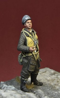 画像2: D-Day miniature studio[DD35191]1/35 WWII ドイツ空軍エースパイロット フランツ・スティグラー