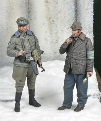 D-Day miniature studio[DD35224]1/35 現用 東ドイツ 国境警備隊 将校&国境警備補助員 1970-80年代冬(2体セット)