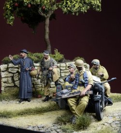 画像2: D-Day miniature studio[DD35256]1/35 WWII ドイツ 「神は我らと共に」イタリア戦線の降下猟兵セット 1943-44(5体入)