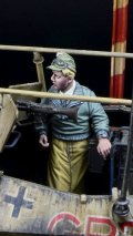 D-Day miniature studio[DD35281]1/35 WWII ドイツ 車両に立つアフリカ軍団将校(タコム用)