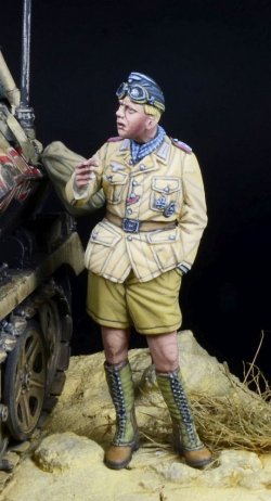 画像1: D-Day miniature studio[DD35282]1/35 WWII ドイツ 会話するアフリカ軍団戦車兵将校